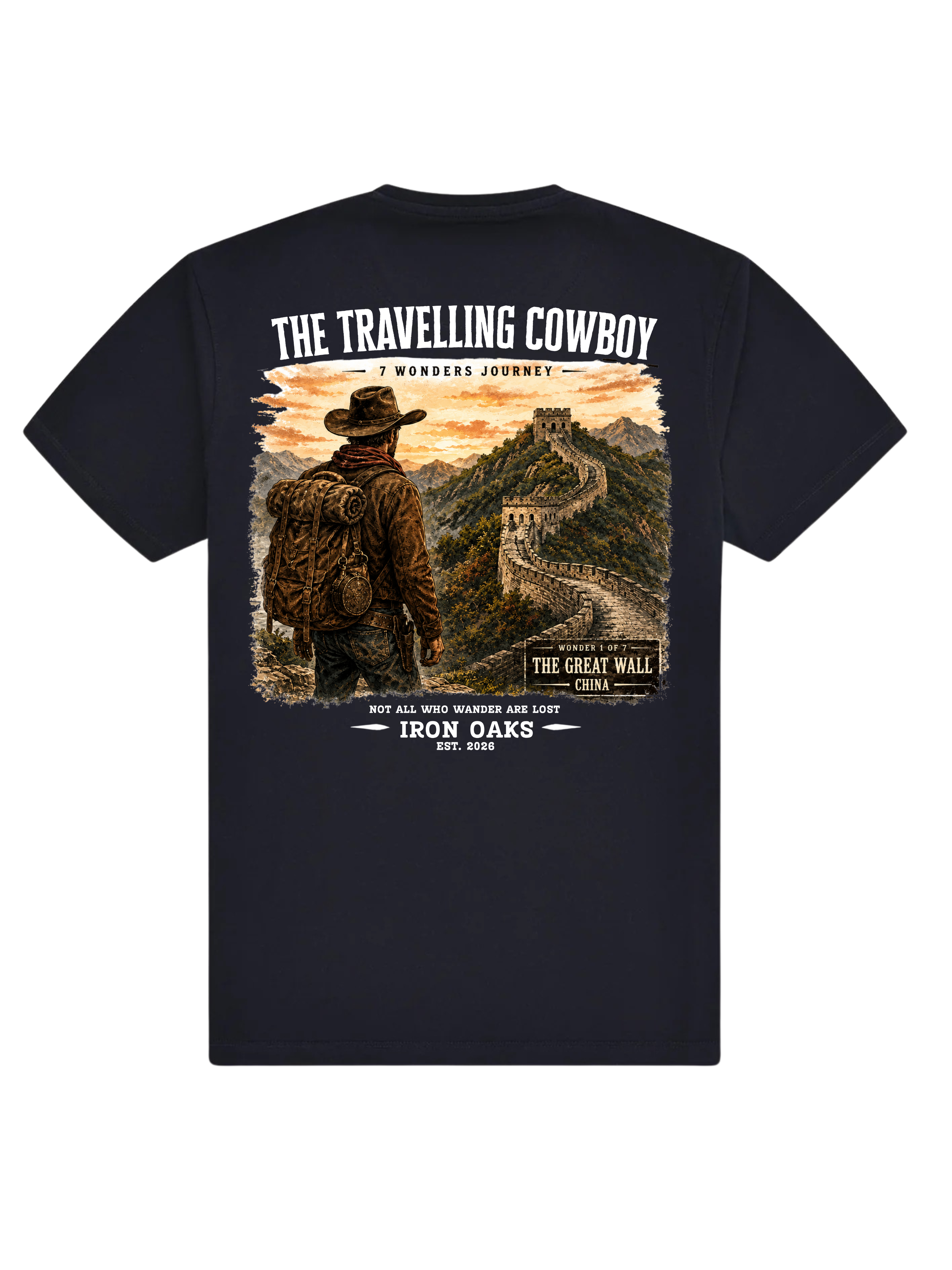 The Travelling Cowboy - Great Wall Of China