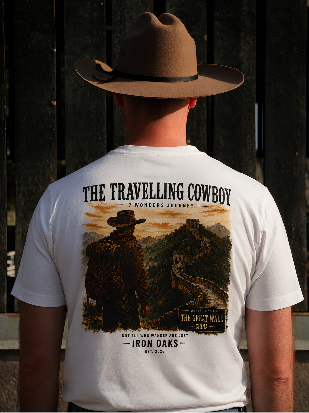 The Travelling Cowboy - Great Wall Of China