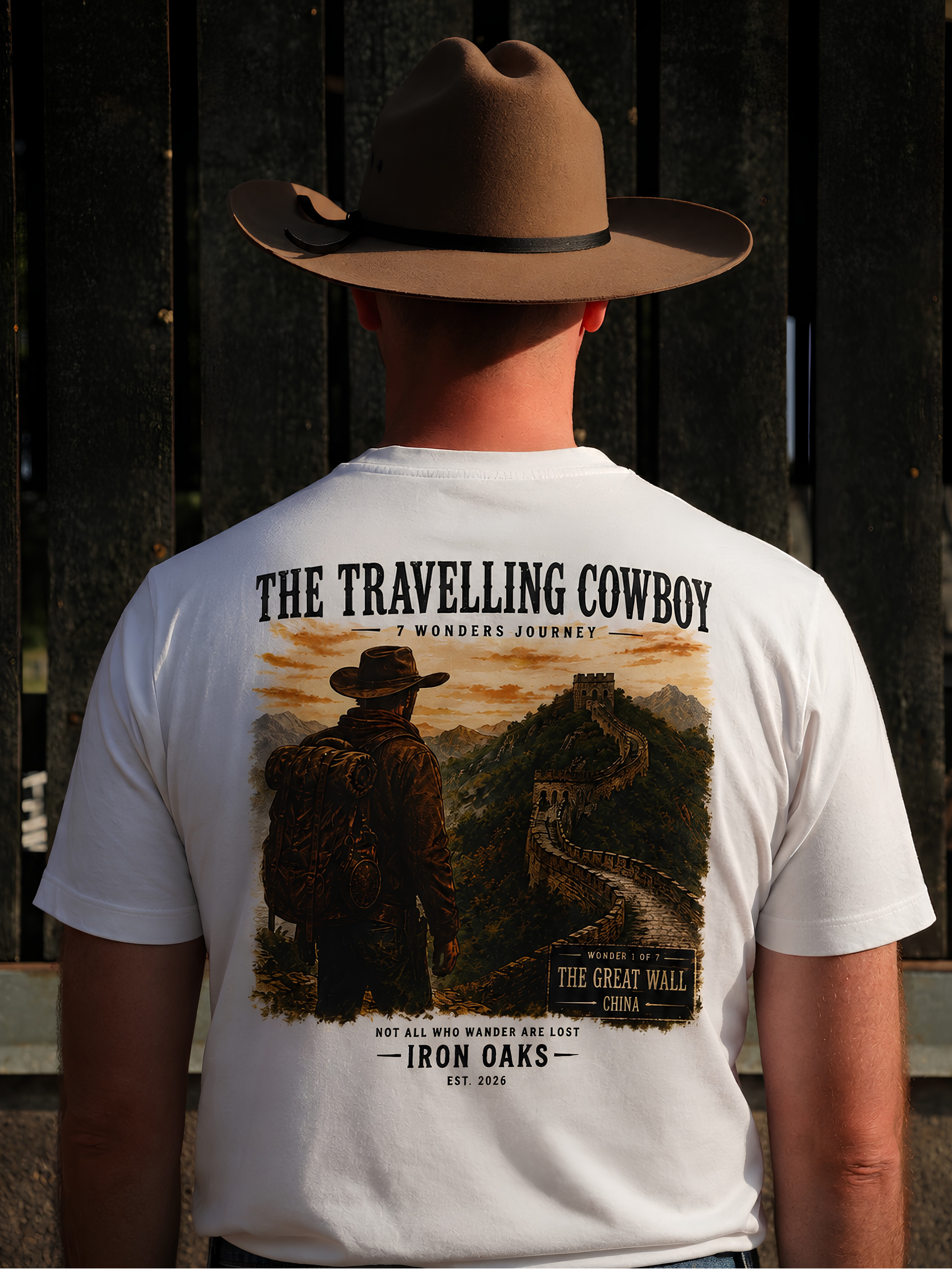 The Travelling Cowboy - Great Wall Of China