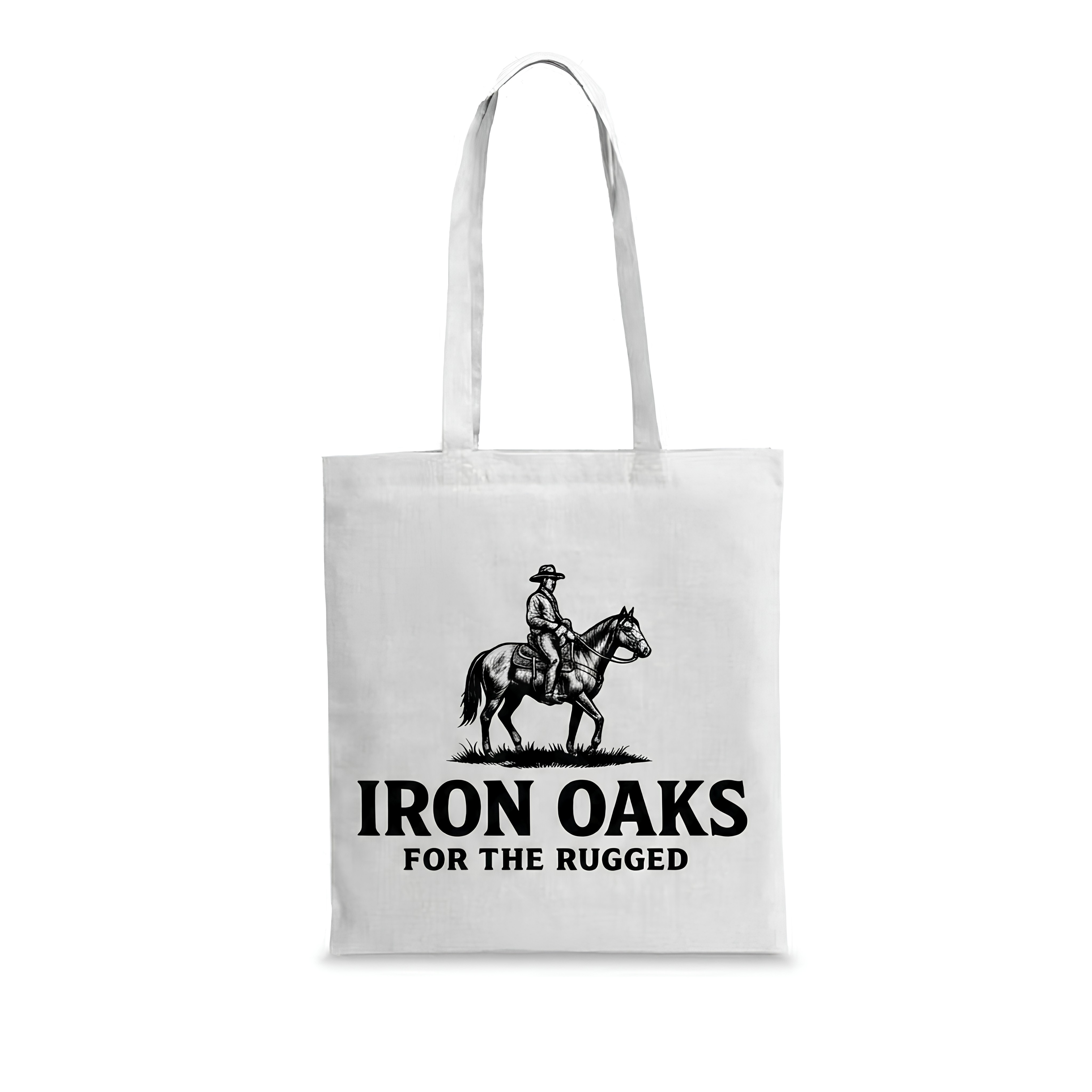 Iron Oaks Signature Tote Bag - White